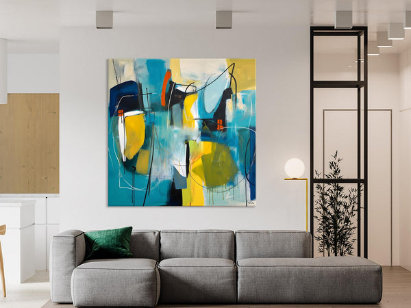 Acrylic Painting for Living Room, Contemporary Abstract Artwork, Extra Large Wall Art Paintings, Original Modern Artwork on Canvas-Art Painting Canvas