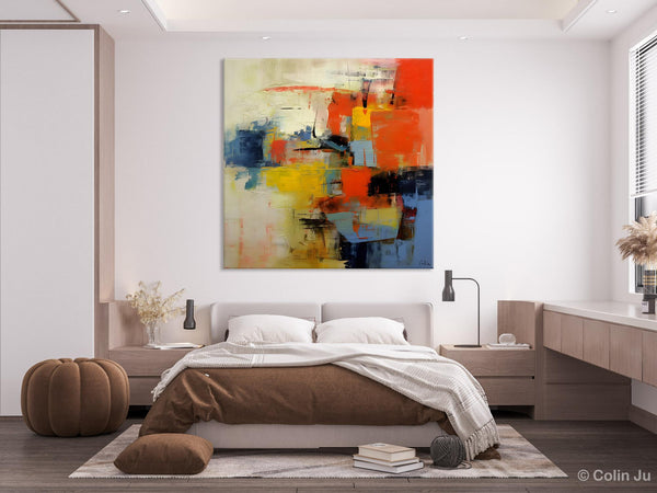 Abstract Wall Paintings, Contemporary Wall Art Paintings, Extra Large Paintings for Dining Room, Hand Painted Canvas Art, Original Artowrk-Art Painting Canvas