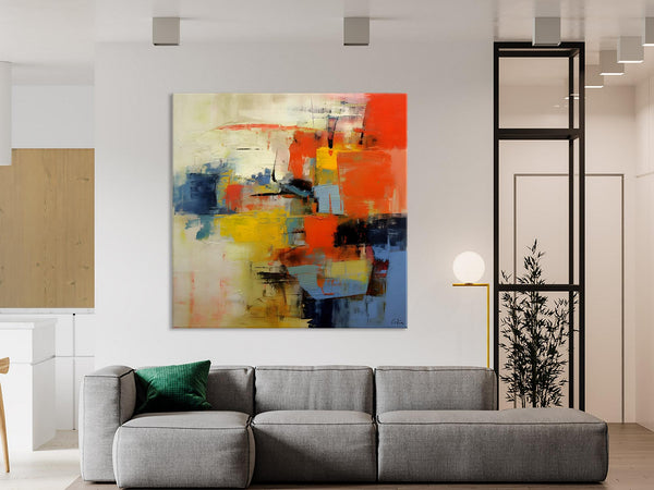 Abstract Wall Paintings, Contemporary Wall Art Paintings, Extra Large Paintings for Dining Room, Hand Painted Canvas Art, Original Artowrk-Art Painting Canvas