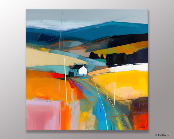 Contemporary Abstract Artwork, Acrylic Painting for Living Room, Oversized Wall Art Paintings, Original Modern Artwork on Canvas-Art Painting Canvas
