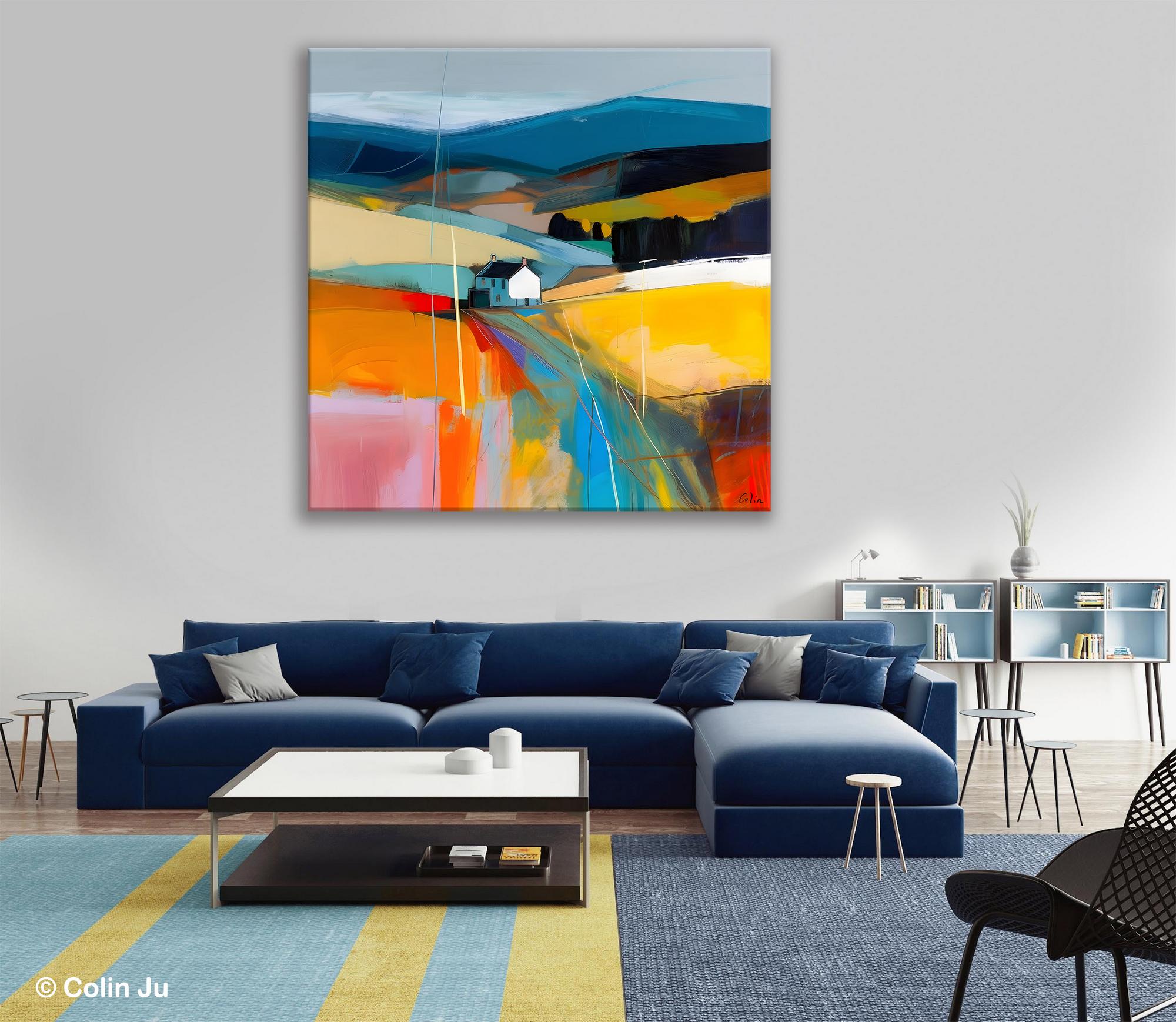 Contemporary Abstract Artwork, Acrylic Painting for Living Room, Oversized Wall Art Paintings, Original Modern Artwork on Canvas-Art Painting Canvas