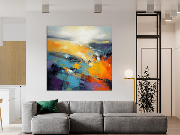 Acrylic Painting for Living Room, Heavy Texture Painting, Contemporary Abstract Artwork, Oversized Wall Art Paintings, Original Modern Paintings on Canvas-Art Painting Canvas