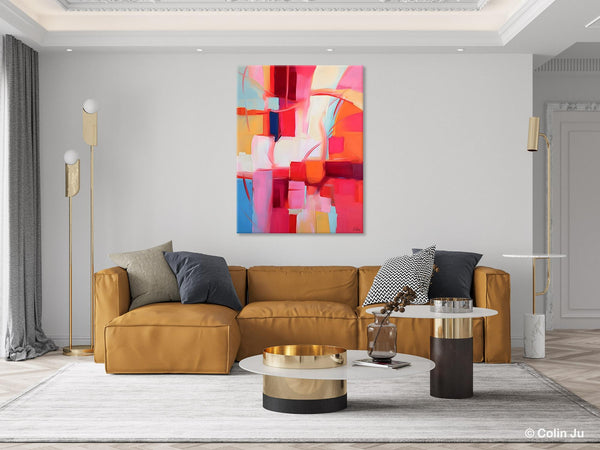 Hand Painted Wall Painting, Abstract Acrylic Painting for Bedroom, Original Modern Abstract Art, Extra Large Painting Ideas for Bedroom-Art Painting Canvas