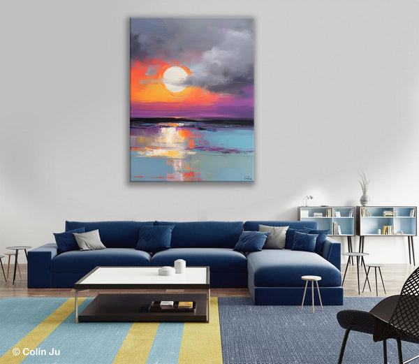 Contemporary Canvas Wall Art, Original Hand Painted Oil Paintings, Canvas Paintings Behind Sofa, Abstract Paintings for Bedroom, Buy Paintings Online-Art Painting Canvas