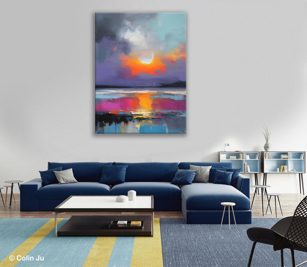 Contemporary Canvas Wall Art, Abstract Paintings for Bedroom, Original Hand Painted Oil Paintings, Canvas Paintings Behind Sofa, Buy Paintings Online-Art Painting Canvas