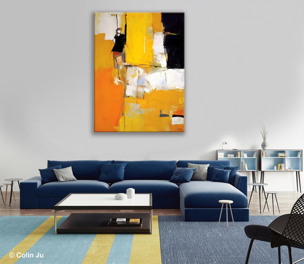 Oversized Canvas Wall Art Paintings, Contemporary Acrylic Painting on Canvas, Original Modern Artwork, Large Abstract Painting for Bedroom-Art Painting Canvas