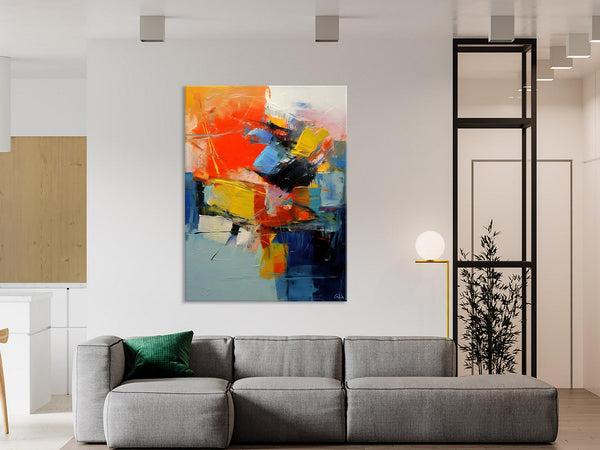 Large Canvas Art Ideas, Large Painting for Living Room, Original Contemporary Acrylic Art Painting, Buy Large Paintings Online, Simple Modern Art-Art Painting Canvas