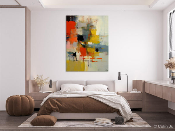Bedroom Wall Art Ideas, Abstract Canvas Painting, Acrylic Canvas Paintings for Dining Room, Simple Wall Art Ideas, Original Contemporary Paintings-Art Painting Canvas