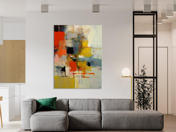 Bedroom Wall Art Ideas, Abstract Canvas Painting, Acrylic Canvas Paintings for Dining Room, Simple Wall Art Ideas, Original Contemporary Paintings-Art Painting Canvas