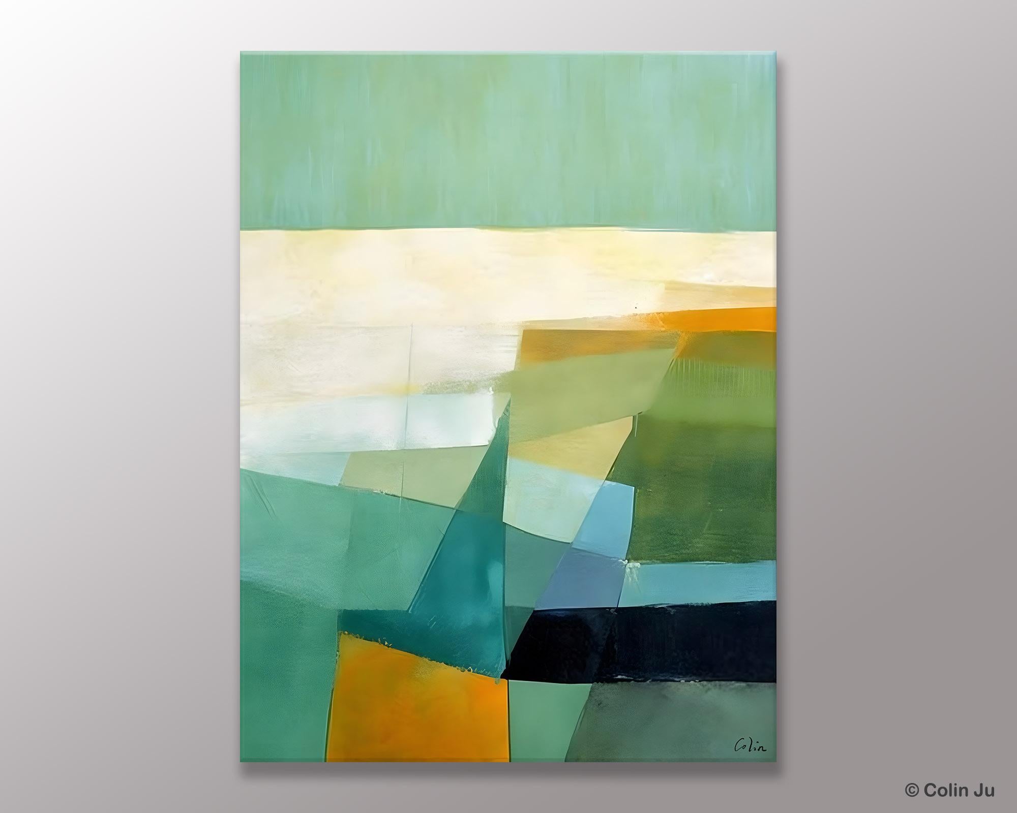 Dining Room Wall Art Ideas, Abstract Modern Painting, Acrylic Canvas Paintings, Original Geometric Canvas Art, Contemporary Art Painting-Art Painting Canvas