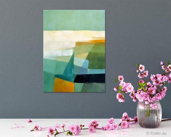 Dining Room Wall Art Ideas, Abstract Modern Painting, Acrylic Canvas Paintings, Original Geometric Canvas Art, Contemporary Art Painting-Art Painting Canvas