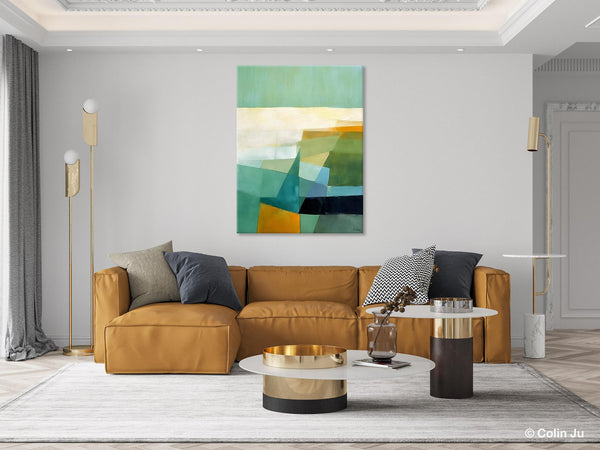Dining Room Wall Art Ideas, Abstract Modern Painting, Acrylic Canvas Paintings, Original Geometric Canvas Art, Contemporary Art Painting-Art Painting Canvas