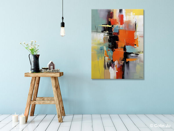 Abstract Canvas Painting, Modern Paintings for Living Room, Huge Painting for Sale, Original Hand Painted Wall Art-Art Painting Canvas