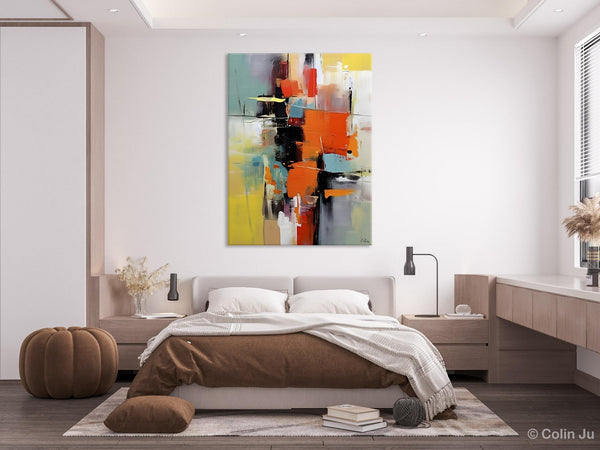 Abstract Canvas Painting, Modern Paintings for Living Room, Huge Painting for Sale, Original Hand Painted Wall Art-Art Painting Canvas