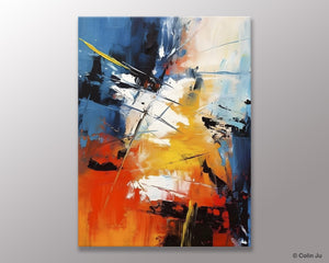 Paintings for Living Room, Abstract Acrylic Painting, Abstract Painting Ideas for Bedroom, Original Abstract Canvas Paintings, Hand Painted Wall Painting-Art Painting Canvas