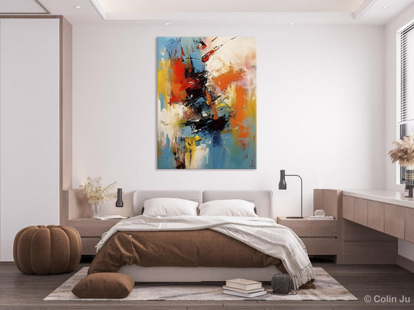 Hand Painted Acrylic Painting, Modern Contemporary Artwork, Original Wall Art Painting for Living Room, Acrylic Paintings for Dining Room-Art Painting Canvas