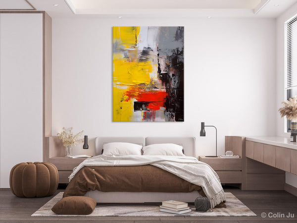 Simple Wall Art Paintings, Living Room Modern Wall Art, Original Contemporary Art, Acrylic Canvas Painting, Large Painting Behind Sofa-Art Painting Canvas