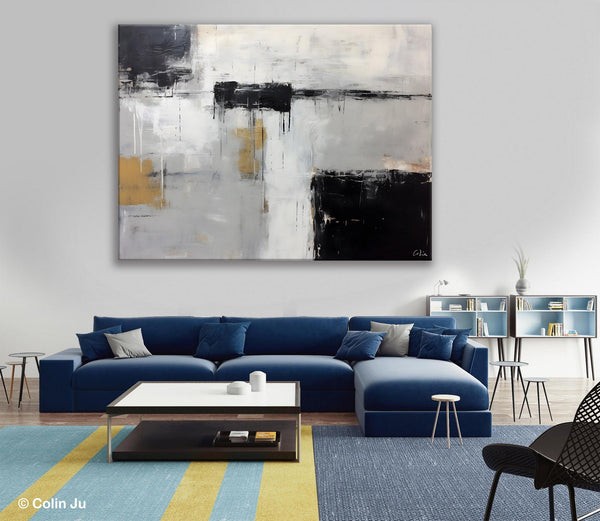 Contemporary Acrylic Paintings, Extra Large Painting on Canvas, Large Original Abstract Wall Art, Large Canvas Paintings for Bedroom-Art Painting Canvas