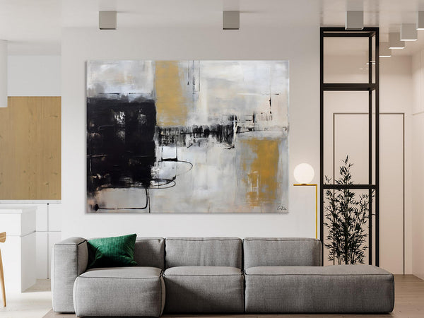 Simple Modern Art, Contemporary Acrylic Paintings, Oversized Paintings on Canvas, Large Original Abstract Wall Art, Large Canvas Paintings for Bedroom-Art Painting Canvas