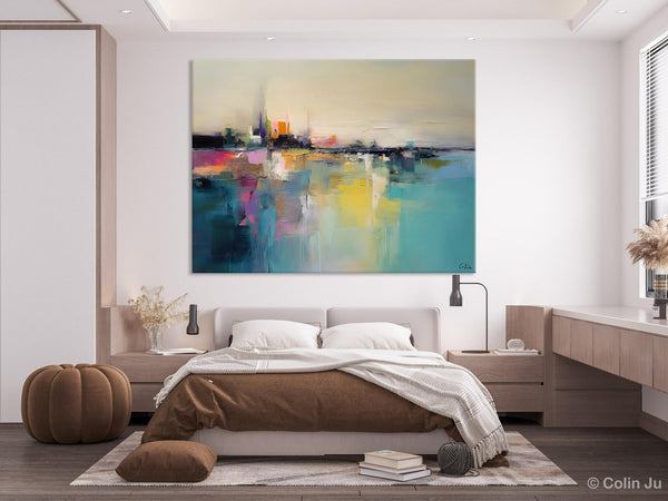 Acrylic Painting on Canvas, Original Landscape Paintings, Landscape Canvas Paintings for Living Room, Extra Large Modern Wall Art Paintings-Art Painting Canvas