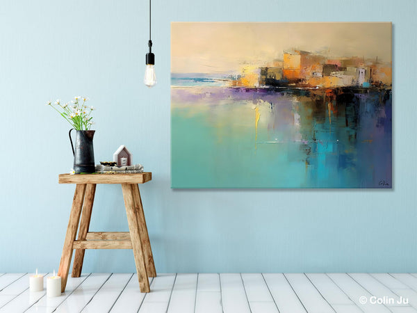 Original Landscape Paintings, Landscape Canvas Paintings for Living Room, Acrylic Painting on Canvas, Extra Large Modern Wall Art Paintings-Art Painting Canvas