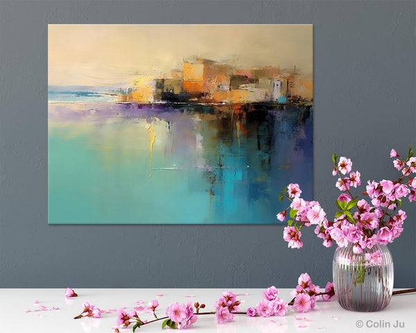 Original Landscape Paintings, Landscape Canvas Paintings for Living Room, Acrylic Painting on Canvas, Extra Large Modern Wall Art Paintings-Art Painting Canvas