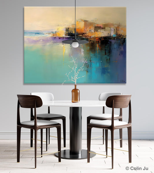 Original Landscape Paintings, Landscape Canvas Paintings for Living Room, Acrylic Painting on Canvas, Extra Large Modern Wall Art Paintings-Art Painting Canvas