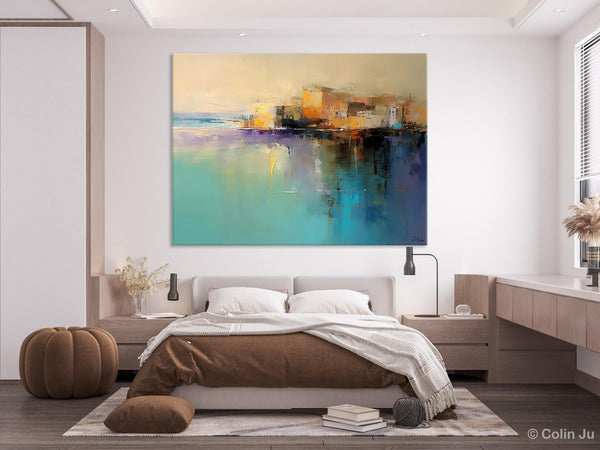 Original Landscape Paintings, Landscape Canvas Paintings for Living Room, Acrylic Painting on Canvas, Extra Large Modern Wall Art Paintings-Art Painting Canvas