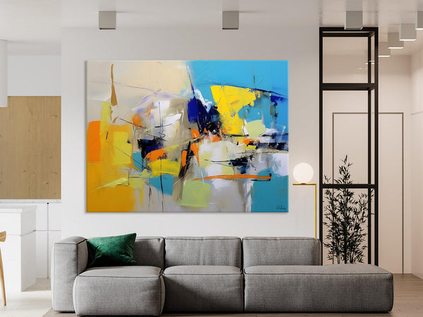 Simple Modern Abstract Art, Hand Painted Canvas Art, Original Wall Art Paintings, Modern Paintings for Living Room, Buy Paintings Online-Art Painting Canvas