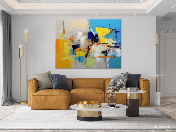 Simple Modern Abstract Art, Hand Painted Canvas Art, Original Wall Art Paintings, Modern Paintings for Living Room, Buy Paintings Online-Art Painting Canvas