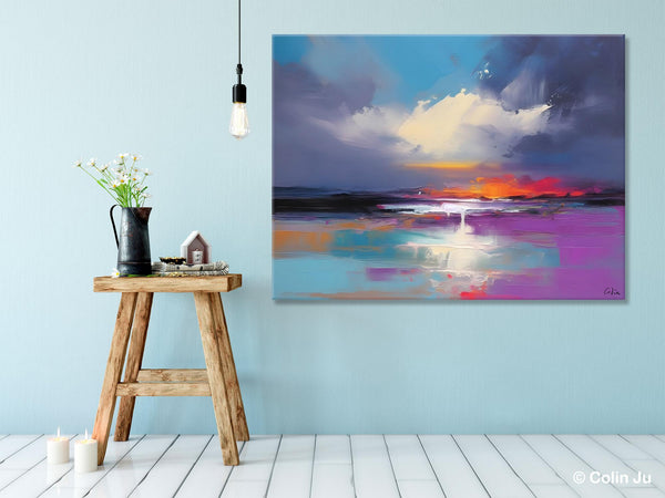 Living Room Abstract Paintings, Large Landscape Canvas Paintings, Buy Art Online, Original Landscape Abstract Painting, Simple Wall Art Ideas-Art Painting Canvas