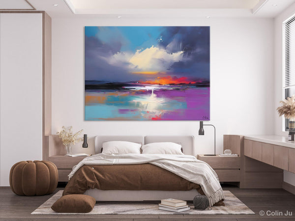 Living Room Abstract Paintings, Large Landscape Canvas Paintings, Buy Art Online, Original Landscape Abstract Painting, Simple Wall Art Ideas-Art Painting Canvas