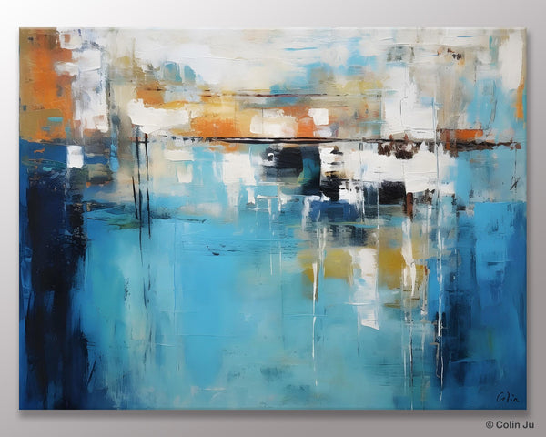 Contemporary Canvas Art, Heavy Texture Canavas Art, Original Modern Wall Paintings, Abstract Painting for Bedroom, Modern Acrylic Artwork-Art Painting Canvas