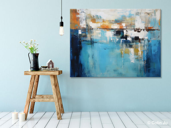 Contemporary Canvas Art, Heavy Texture Canavas Art, Original Modern Wall Paintings, Abstract Painting for Bedroom, Modern Acrylic Artwork-Art Painting Canvas