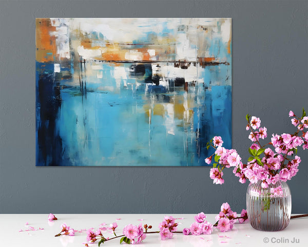 Contemporary Canvas Art, Heavy Texture Canavas Art, Original Modern Wall Paintings, Abstract Painting for Bedroom, Modern Acrylic Artwork-Art Painting Canvas