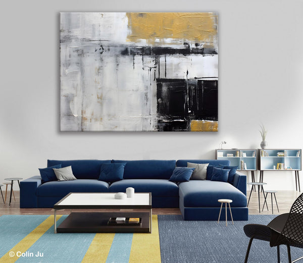 Oversized Paintings on Canvas, Large Original Abstract Wall Art, Simple Modern Art, Contemporary Acrylic Paintings, Large Canvas Paintings for Bedroom-Art Painting Canvas
