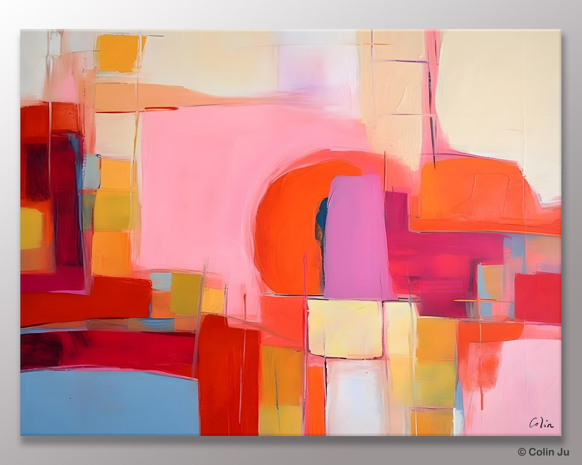 Living Room Abstract Paintings, Hand Painted Canvas Paintings, Original Modern Wall Art Paintings, Modern Acrylic Paintings on Canvas-Art Painting Canvas
