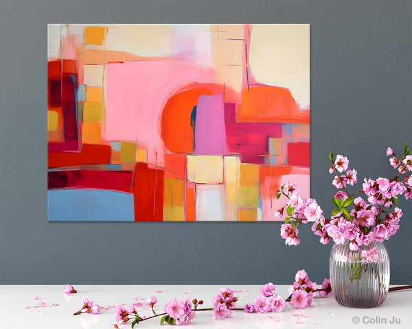 Living Room Abstract Paintings, Hand Painted Canvas Paintings, Original Modern Wall Art Paintings, Modern Acrylic Paintings on Canvas-Art Painting Canvas