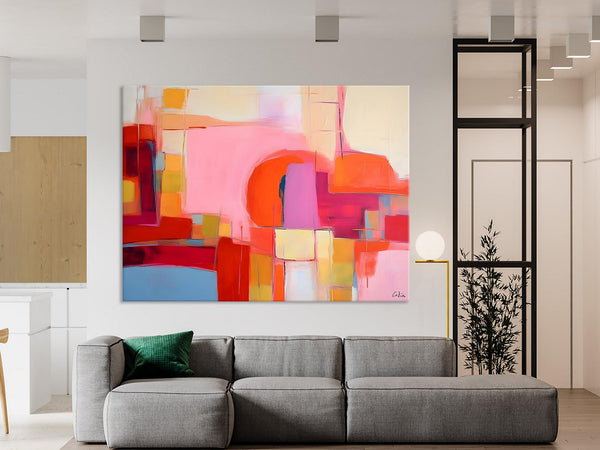 Living Room Abstract Paintings, Hand Painted Canvas Paintings, Original Modern Wall Art Paintings, Modern Acrylic Paintings on Canvas-Art Painting Canvas