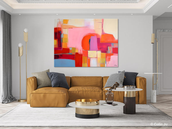 Living Room Abstract Paintings, Hand Painted Canvas Paintings, Original Modern Wall Art Paintings, Modern Acrylic Paintings on Canvas-Art Painting Canvas