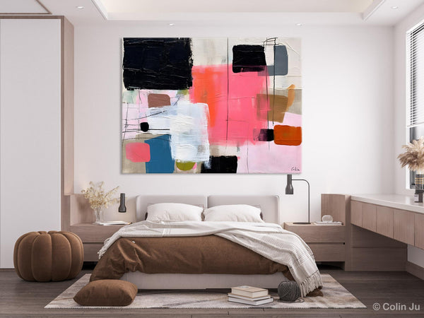 Contemporary Abstract Art, Bedroom Canvas Art Ideas, Simple Modern Art, Large Original Paintings for Sale, Buy Large Paintings Online-Art Painting Canvas