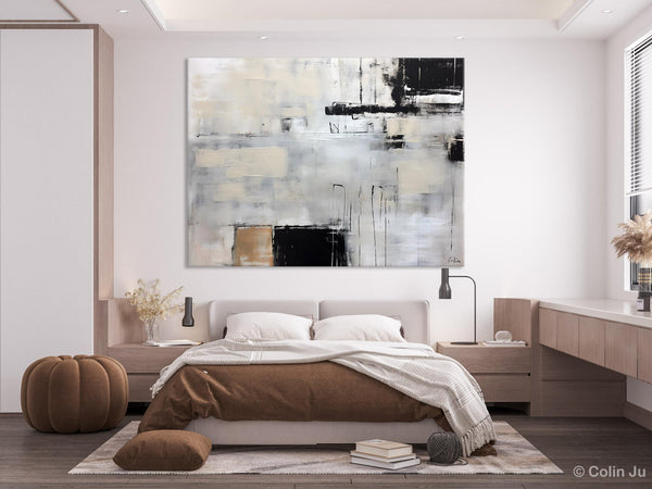Large Original Abstract Wall Art, Simple Modern Art, Contemporary Acrylic Paintings, Oversized Paintings on Canvas, Large Canvas Paintings for Living Room-Art Painting Canvas
