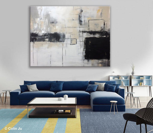 Large Wall Art Paintings, Simple Canvas Art, Simple Abstract Paintings, Contemporary Painting on Canvas, Original Canvas Wall Art for sale-Art Painting Canvas