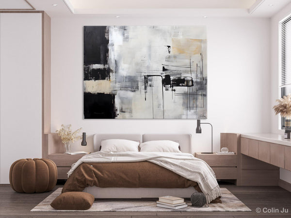 Modern Paintings for Bedroom, Living Room Wall Canvas Painting, Extra Large Abstract Artwork, Original Hand Painted Acrylic Painting-Art Painting Canvas