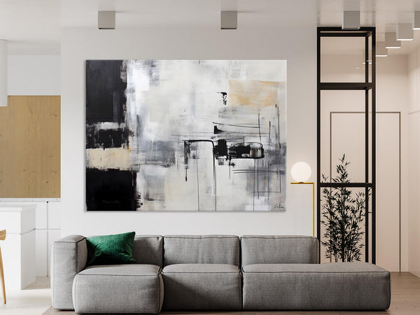 Modern Paintings for Bedroom, Living Room Wall Canvas Painting, Extra Large Abstract Artwork, Original Hand Painted Acrylic Painting-Art Painting Canvas