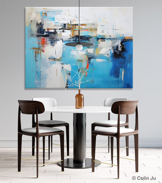 Hand Painted Acrylic Painting, Abstract Wall Painting for Living Room, Modern Contemporary Artwork, Original Acrylic Paintings for Dining Room-Art Painting Canvas
