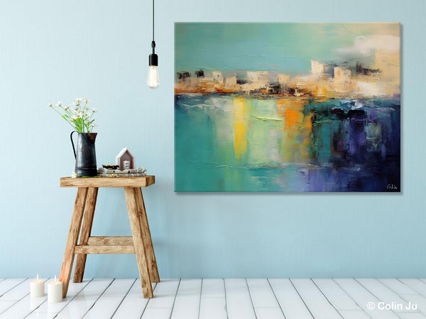 Contemporary Canvas Wall Art, Original Hand Painted Canvas Art, Acrylic Paintings Behind Sofa, Abstract Paintings for Bedroom, Buy Paintings Online-Art Painting Canvas