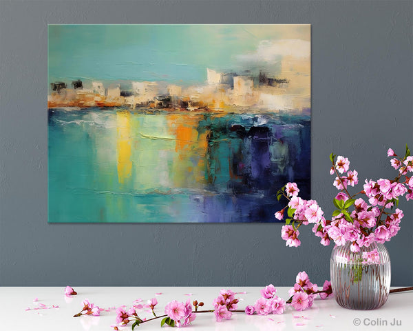 Contemporary Canvas Wall Art, Original Hand Painted Canvas Art, Acrylic Paintings Behind Sofa, Abstract Paintings for Bedroom, Buy Paintings Online-Art Painting Canvas