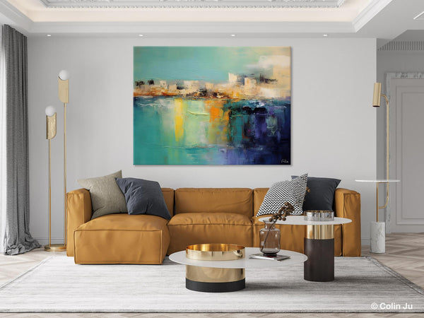 Contemporary Canvas Wall Art, Original Hand Painted Canvas Art, Acrylic Paintings Behind Sofa, Abstract Paintings for Bedroom, Buy Paintings Online-Art Painting Canvas