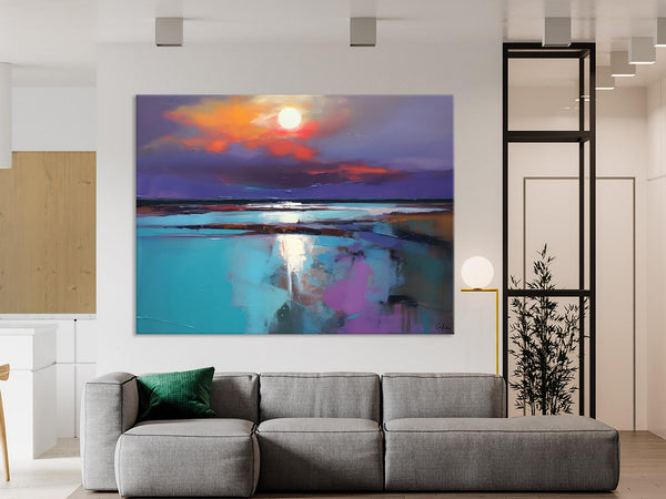 Original Landscape Abstract Painting, Simple Wall Art Ideas, Living Room Abstract Paintings, Large Landscape Canvas Paintings, Buy Art Online-Art Painting Canvas